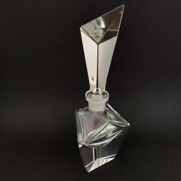 ACC Hand Cut Crystal Art Deco Perfume Bottles German Democratic Republic Vintage - Picture 10 of 13